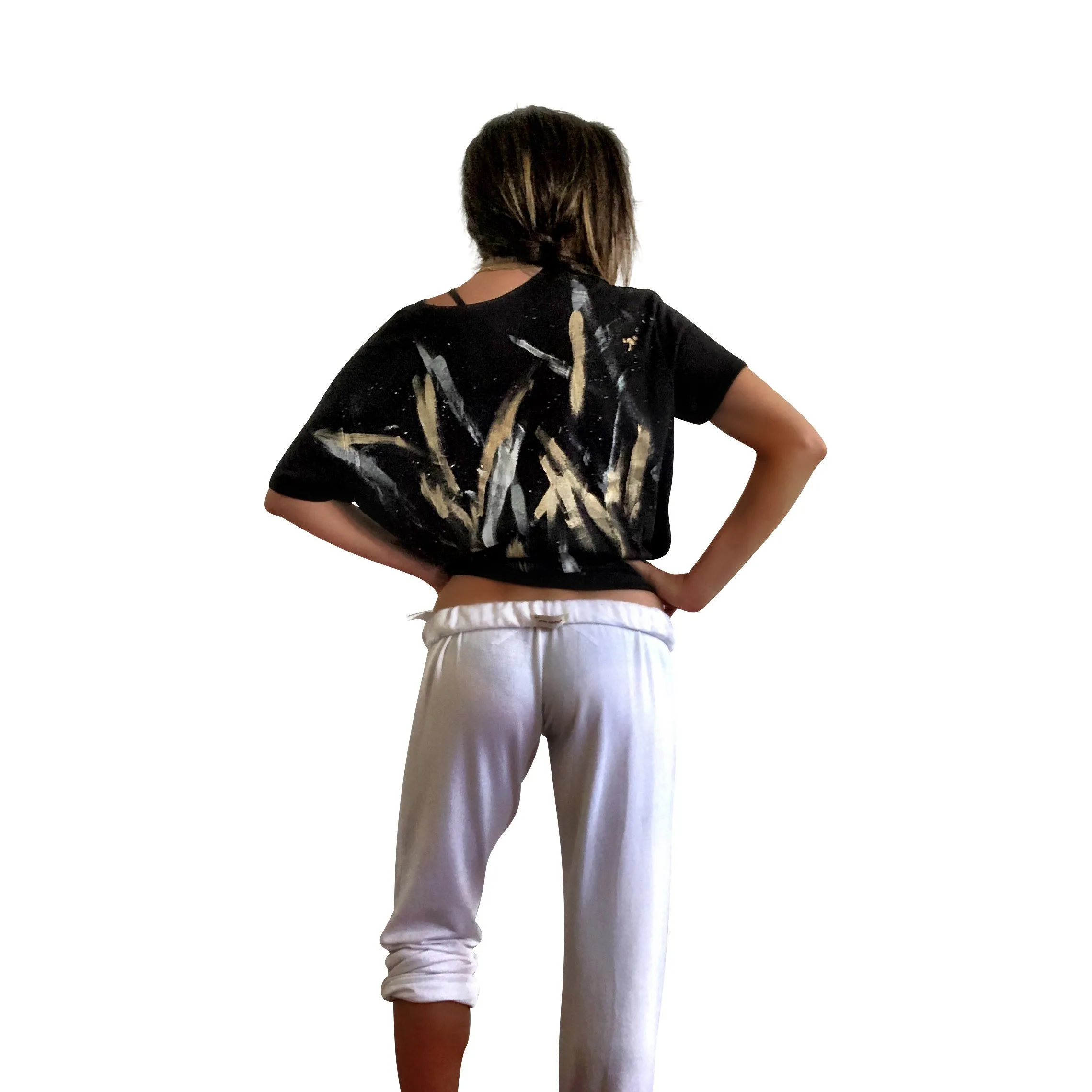 'METALLIC HOT MESS' T SHIRT