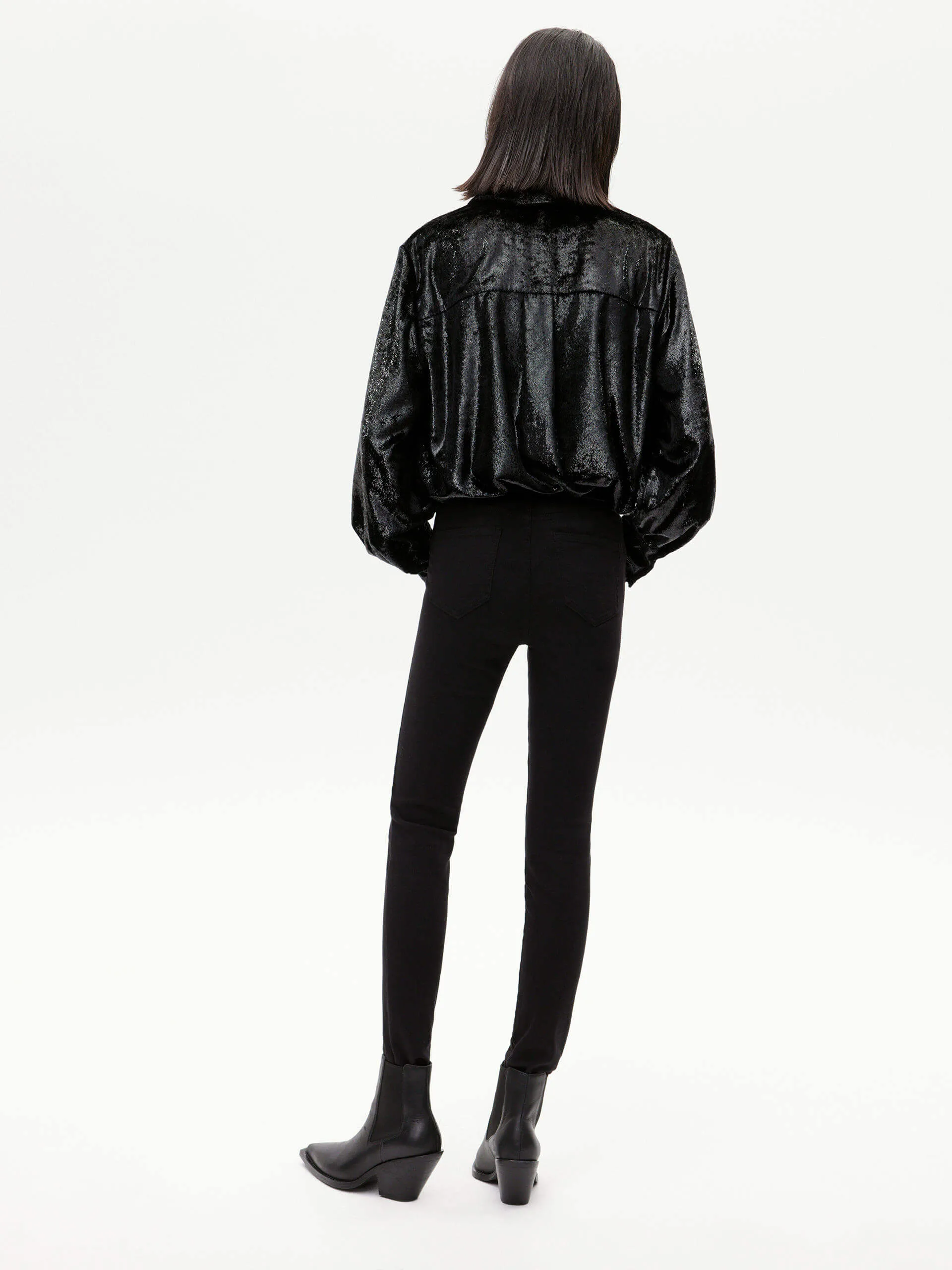 Metallic Jacquard Tie Shirt