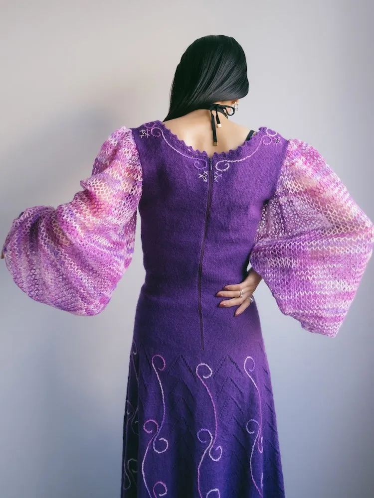 Mohair Docking Knit Dress