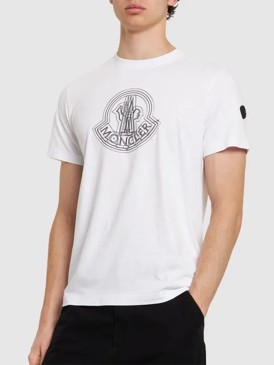Moncler   Logo cotton t-shirt 