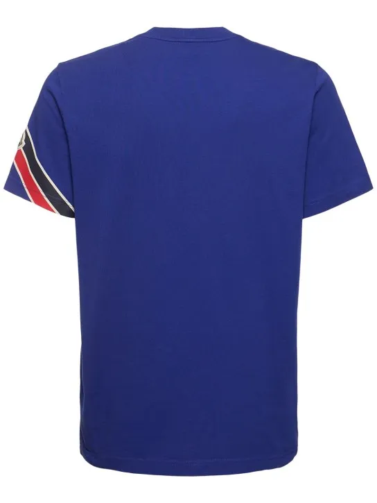 Moncler   Tricolor print cotton t-shirt 