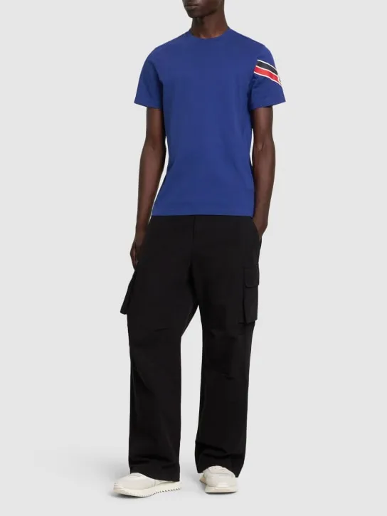 Moncler   Tricolor print cotton t-shirt 