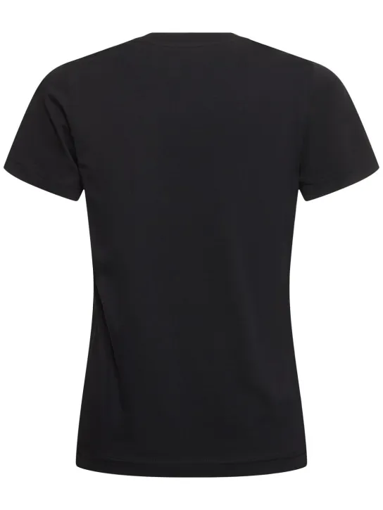 Moschino   Printed cotton jersey t-shirt 