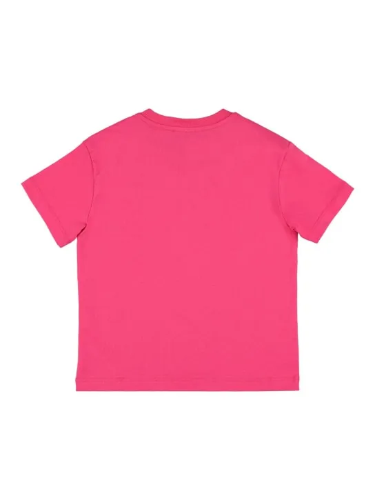 MSGM   Printed logo cotton jersey t-shirt 