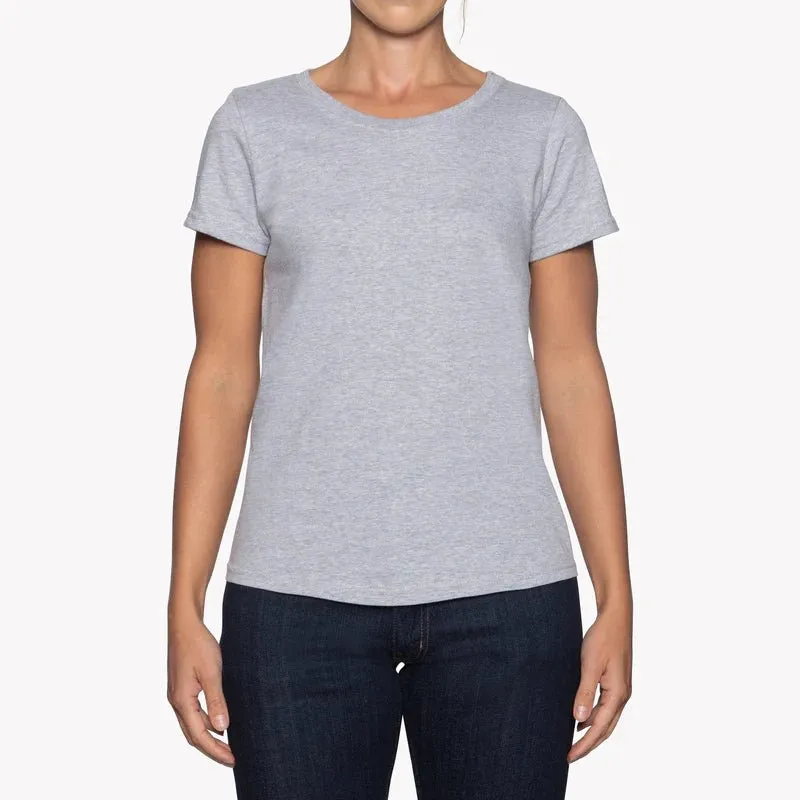 Naked & Famous Circular Knit Ballet T-Shirt (Heather Grey)