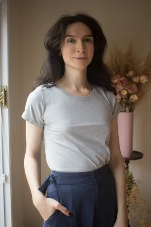 Naked & Famous Circular Knit Ballet T-Shirt (Heather Grey)