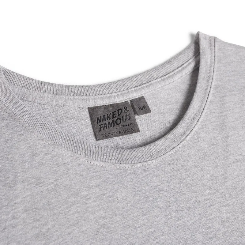 Naked & Famous Circular Knit Ballet T-Shirt (Heather Grey)