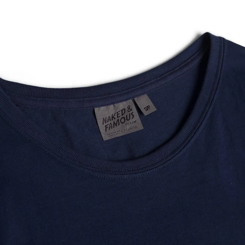 Naked & Famous Circular Knit Ballet T-Shirt (Navy)