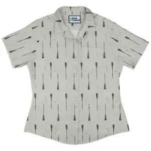 Oars Rowing Curvy Button Up Shirt