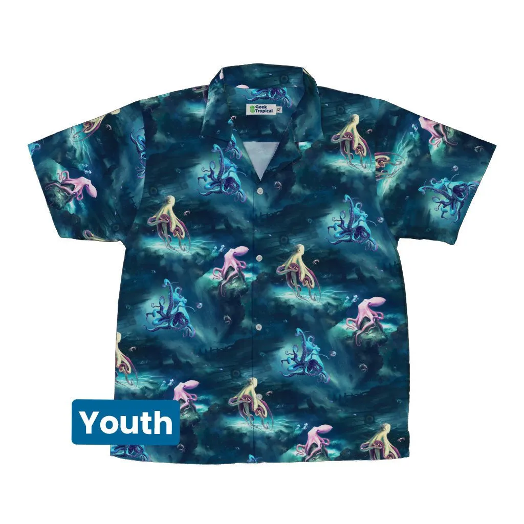 Octopus Lair Youth Hawaiian Shirt