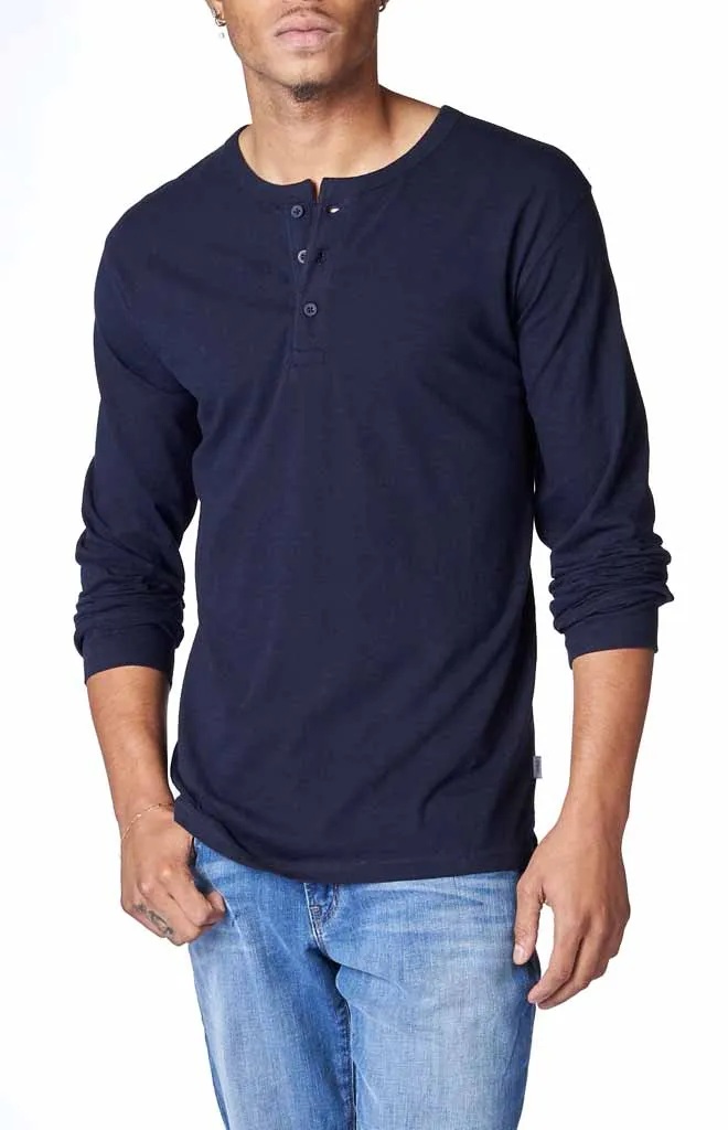 Onia Washed Slub Long-Sleeve Henley