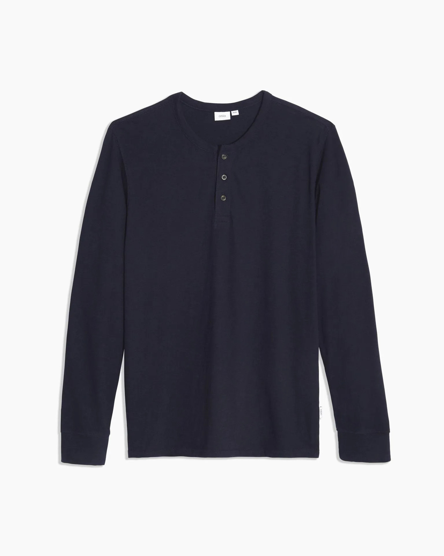 Onia Washed Slub Long-Sleeve Henley