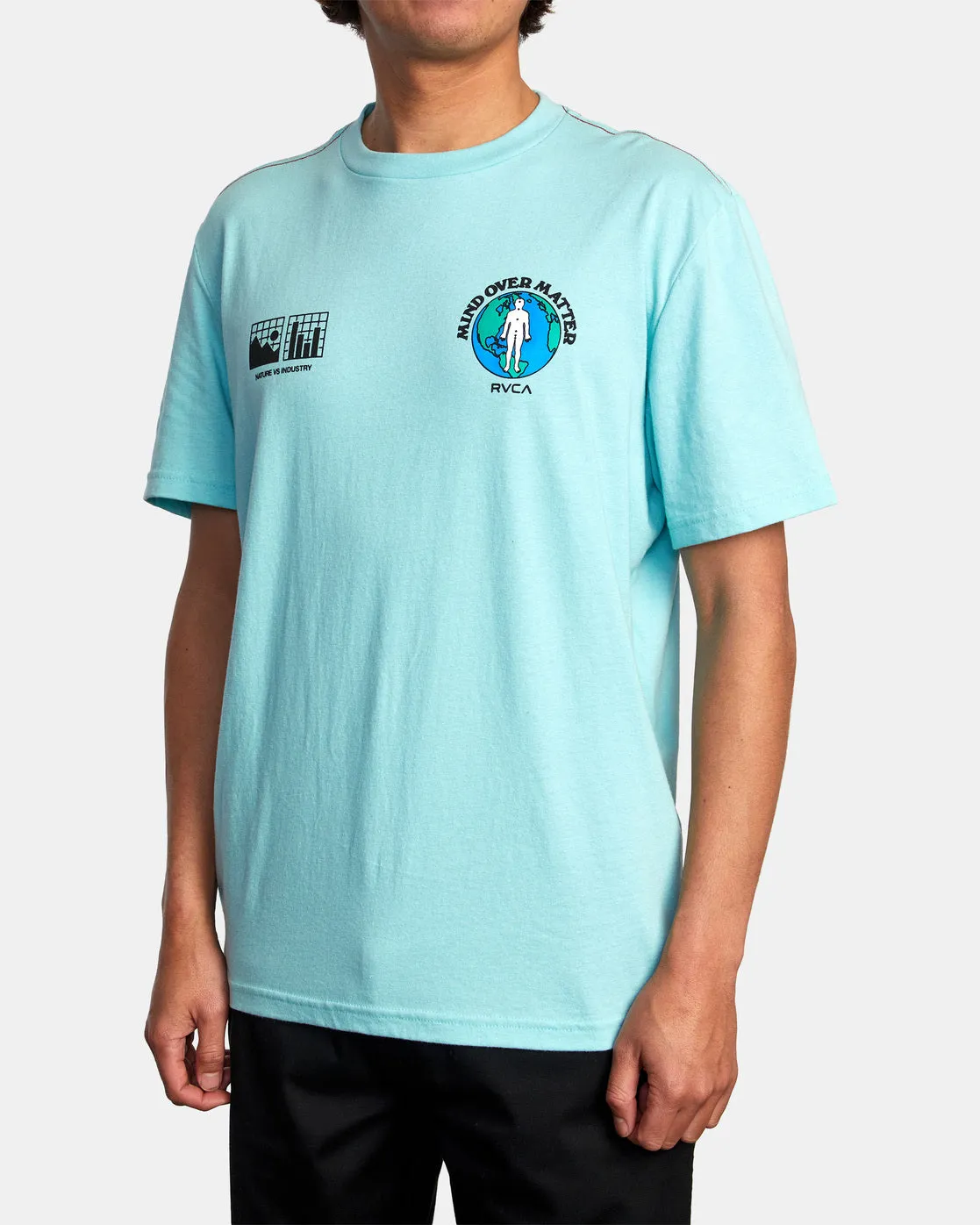 Over Matter Tee - Aqua Haze