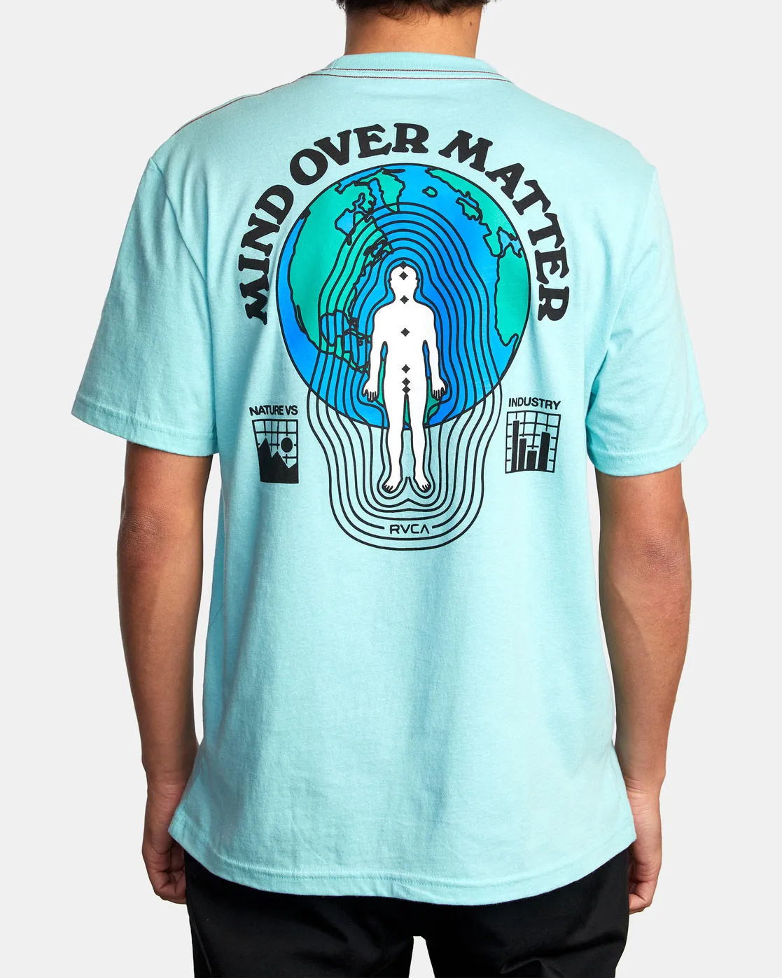 Over Matter Tee - Aqua Haze