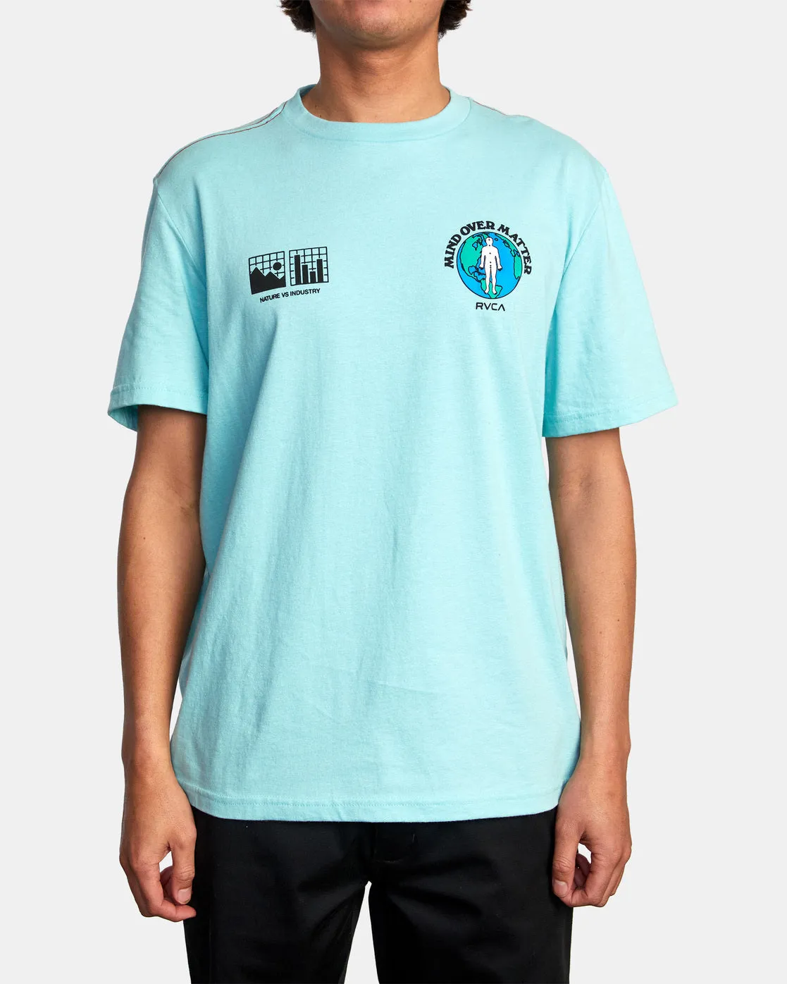 Over Matter Tee - Aqua Haze