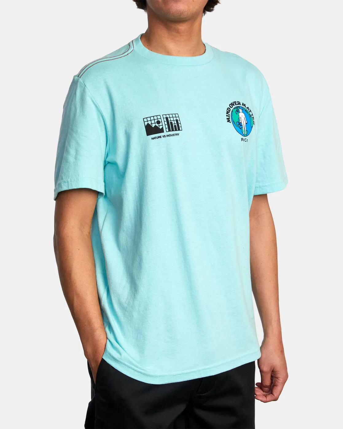 Over Matter Tee - Aqua Haze