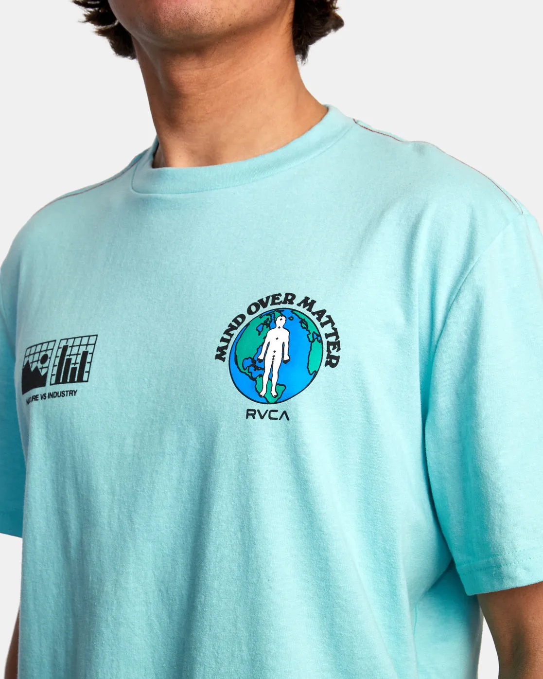 Over Matter Tee - Aqua Haze