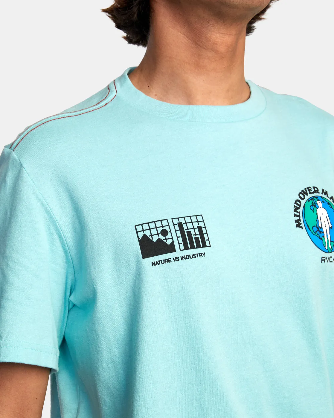 Over Matter Tee - Aqua Haze