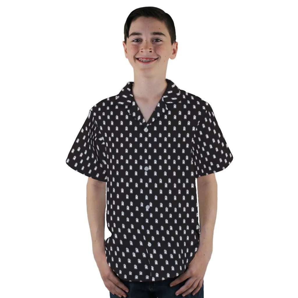 Pixel Ghost Youth Hawaiian Shirt