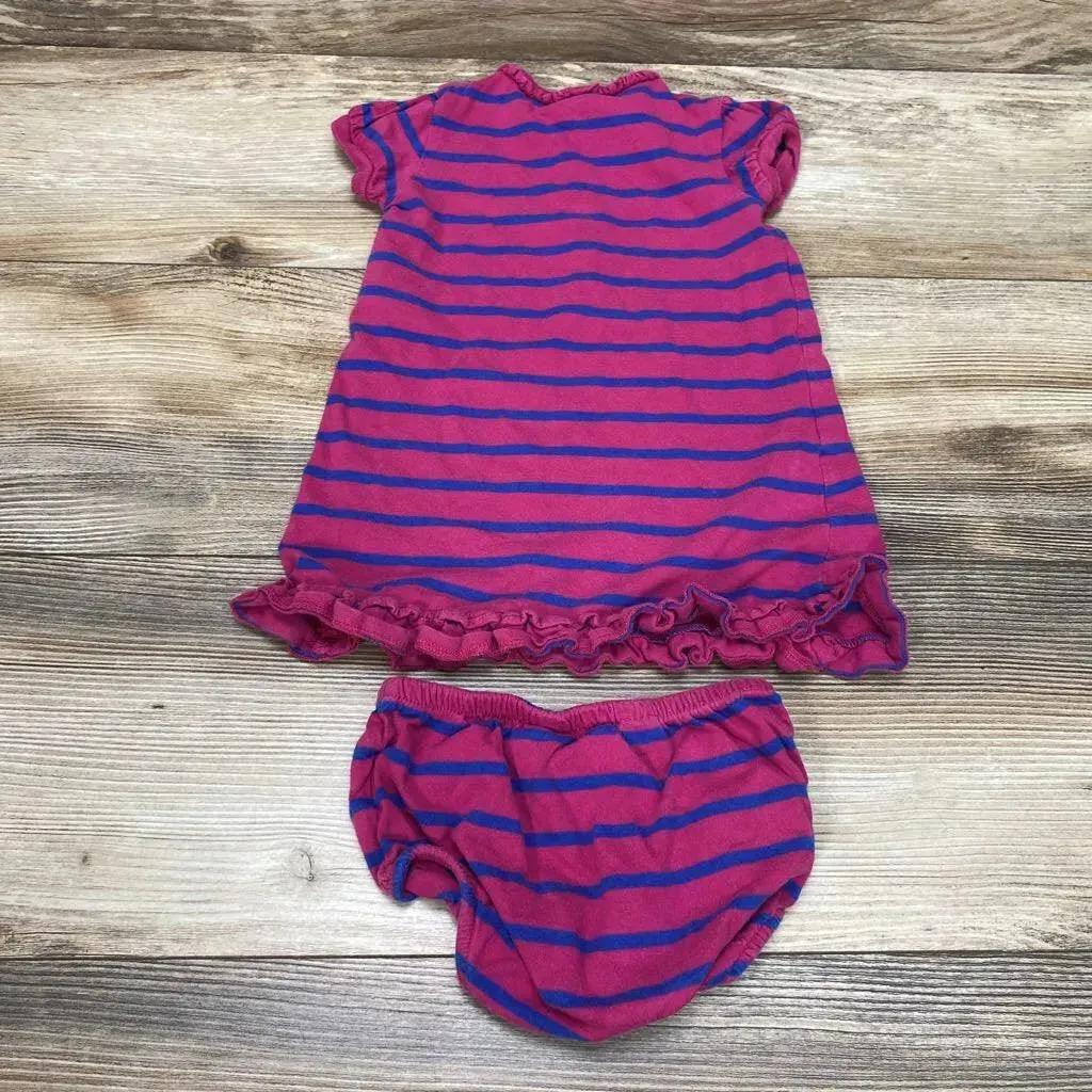 Ralph Lauren 2pc Striped Dress & Bloomers sz 18m