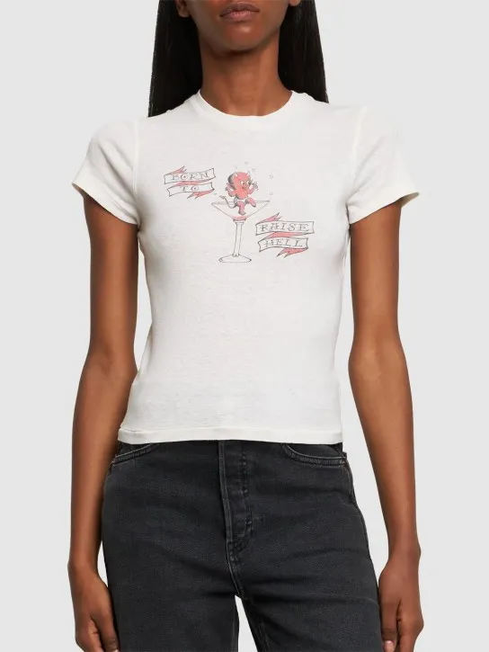 RE/DONE   90s Raise Hell printed cotton t-shirt 
