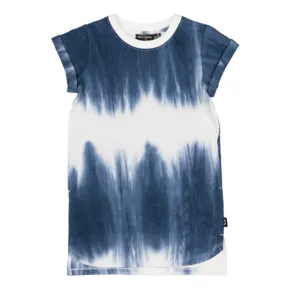 Rock Your Kid - Charcoal Tie Dye dress - charcoal/cream