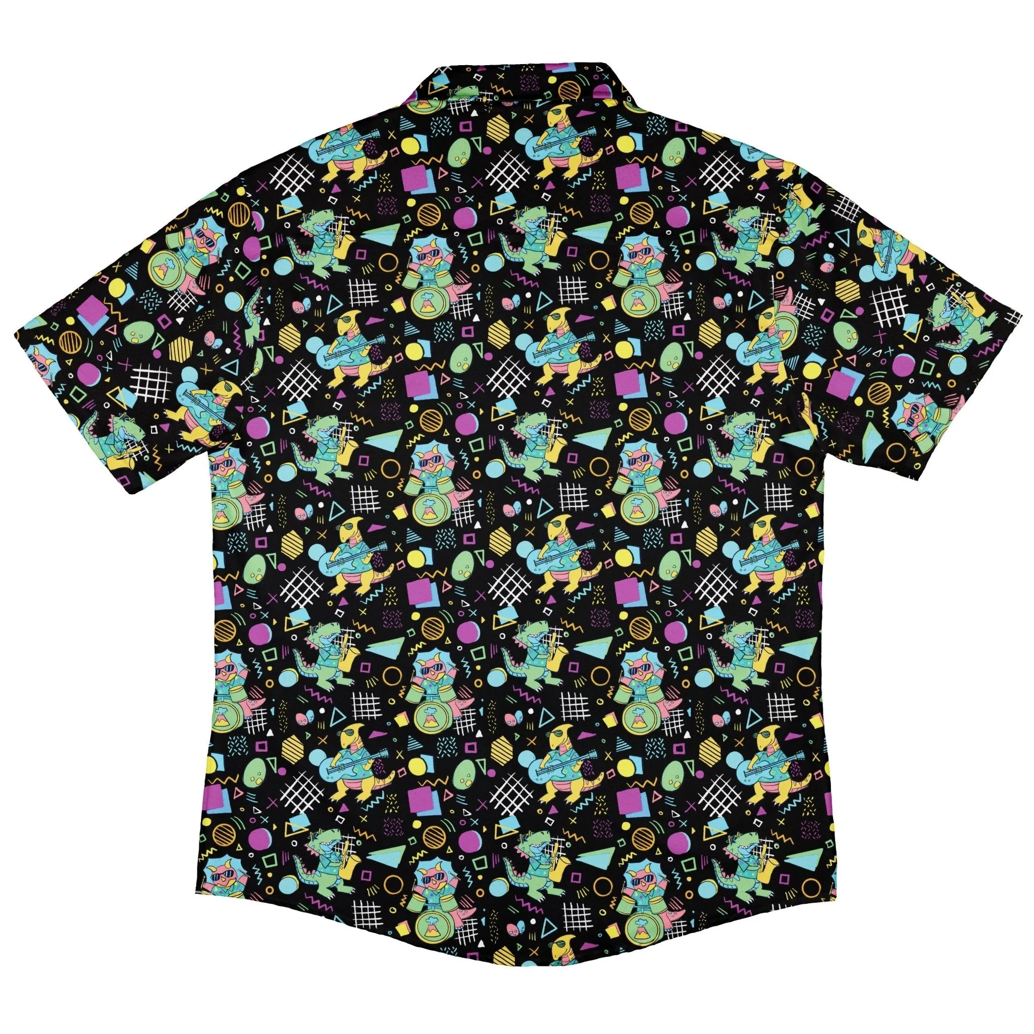 Rocking Dinosaurs Night Button Up Shirt