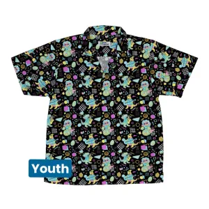 Rocking Dinosaurs Night Youth Hawaiian Shirt