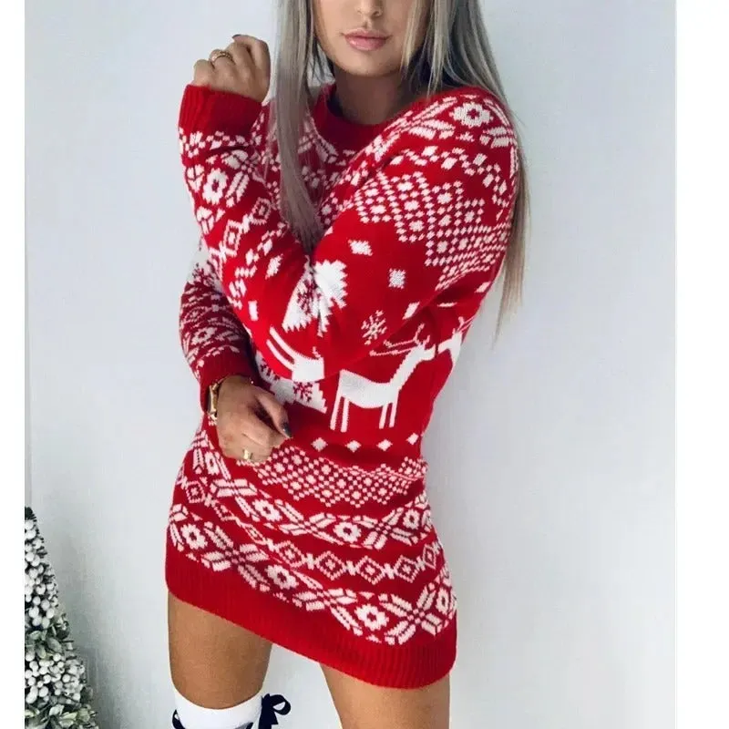 Rosalie - Cozy Knit Sweater Dress for Women