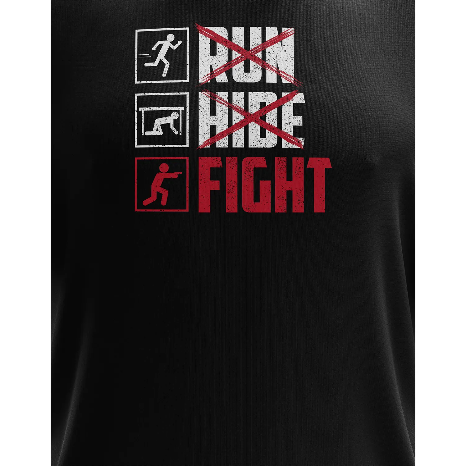 Run Hide Fight Short Sleeve Shirt