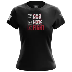 Run Hide Fight Women's Short Sleeve Shirt