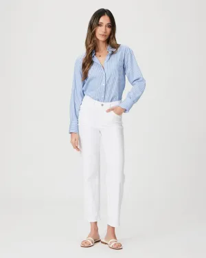 Sarah Straight Ankle White Noise Distressed