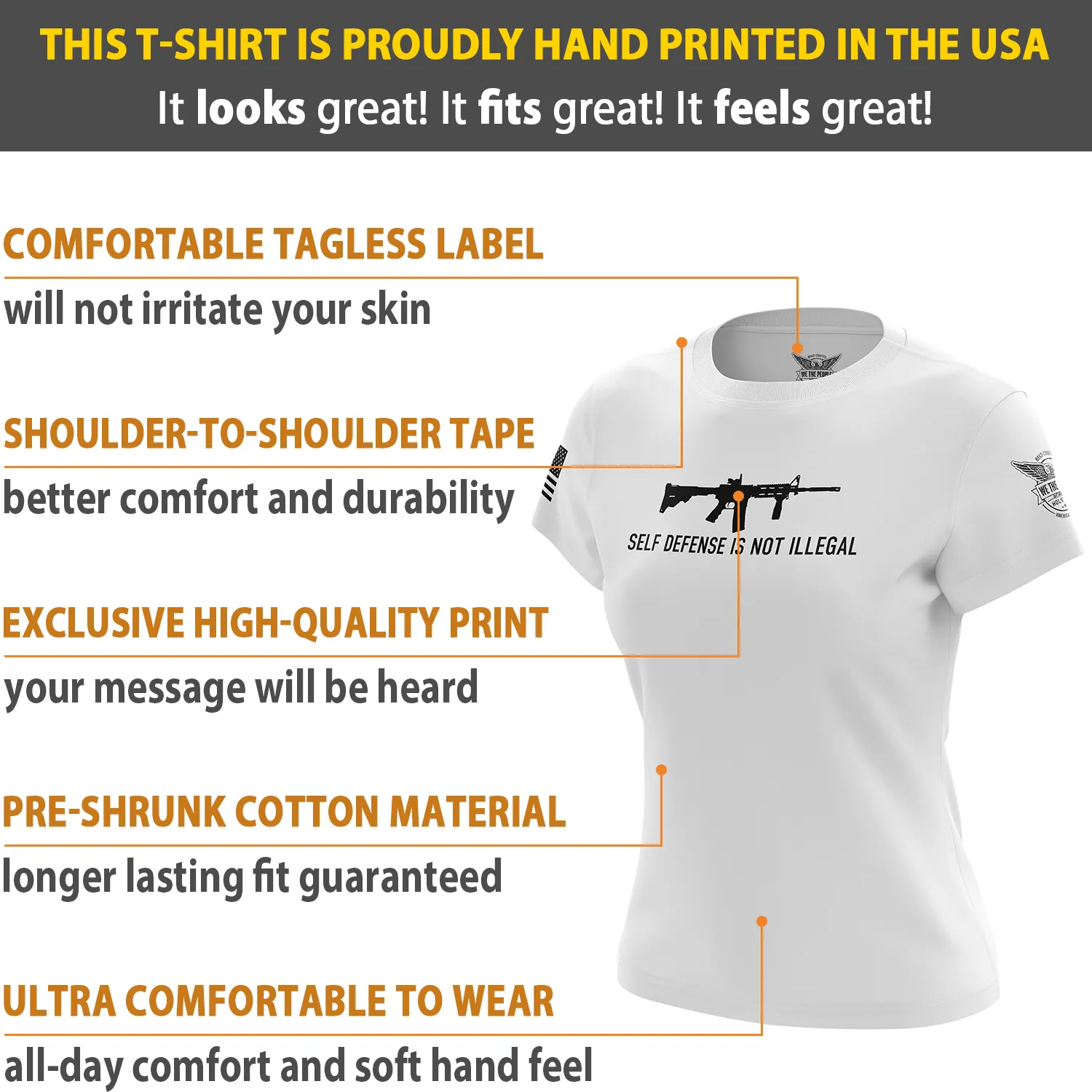 Self-Defense Women's Short Sleeve Shirt