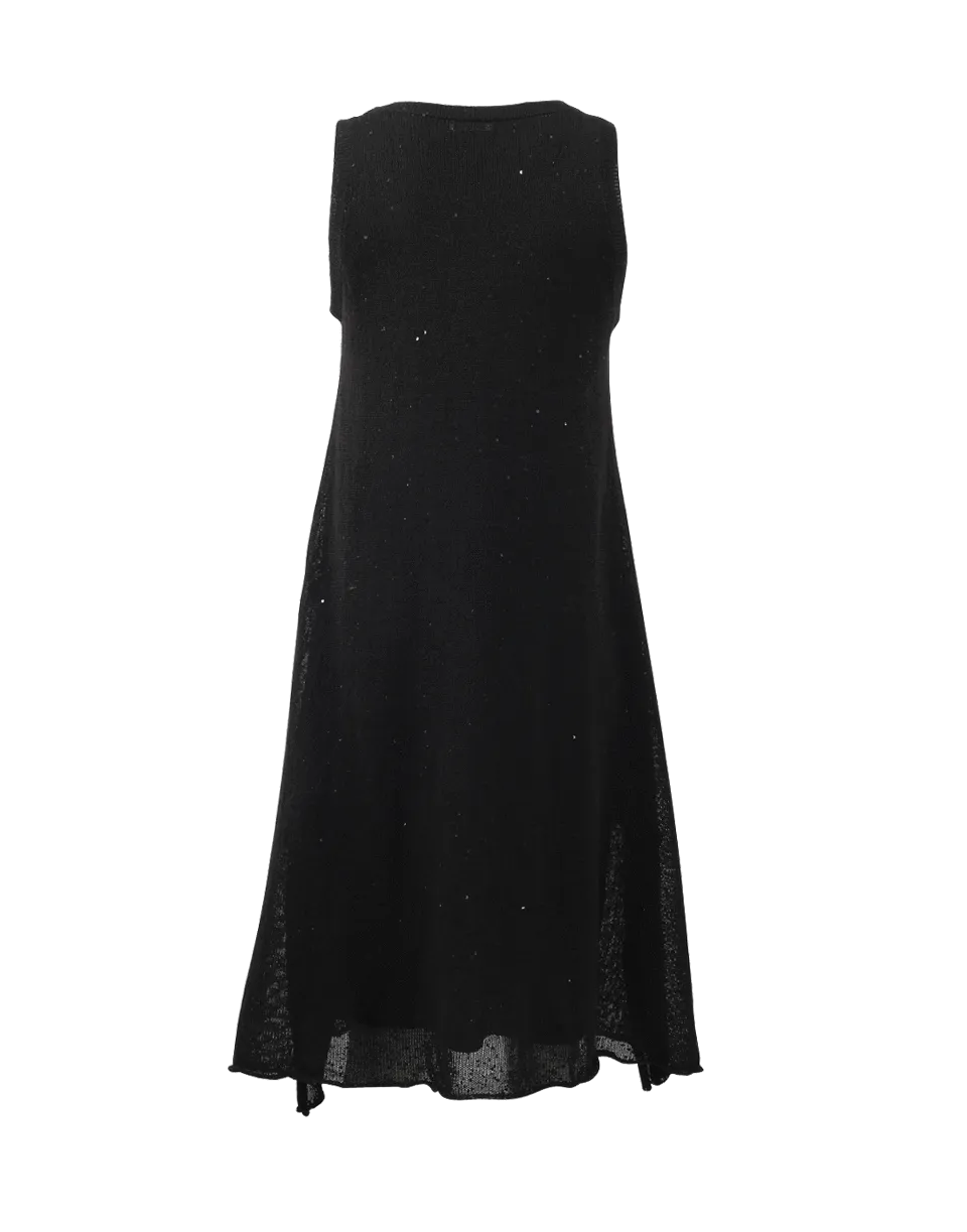 Sequined Knit Dress