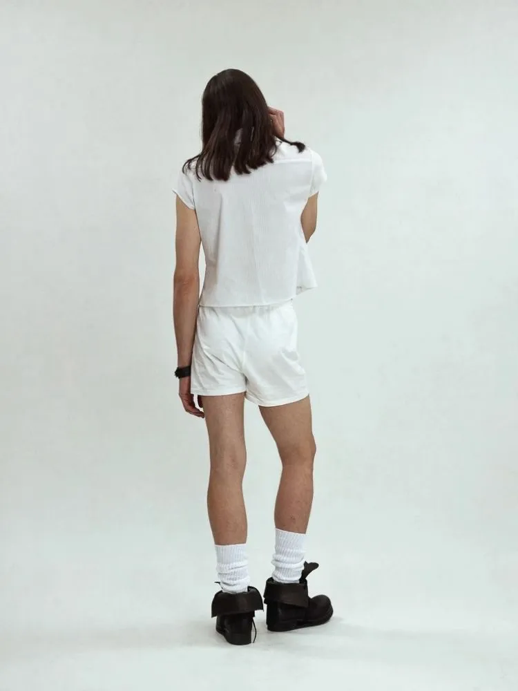 Slim Short Striped Metallic Shirt【s0000006687】