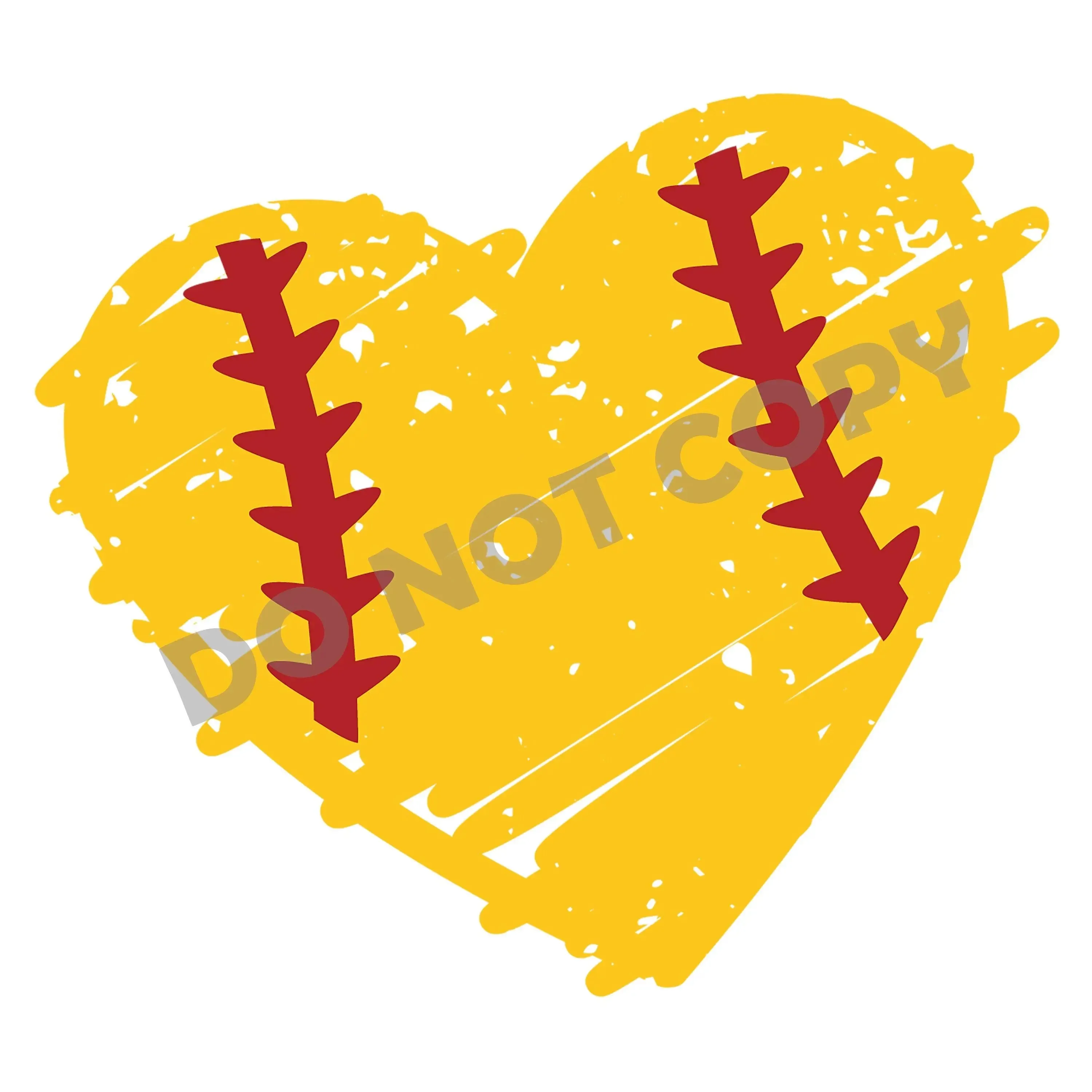 Softball Heart - DFT Transfer