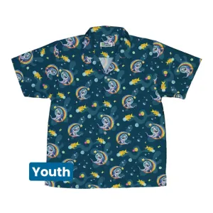 Space Sharks Youth Hawaiian Shirt