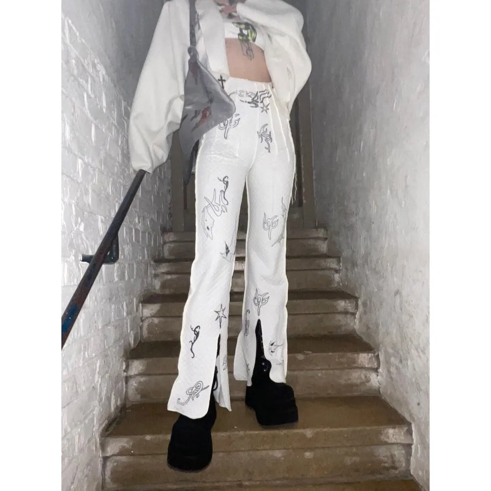 star quilted pants