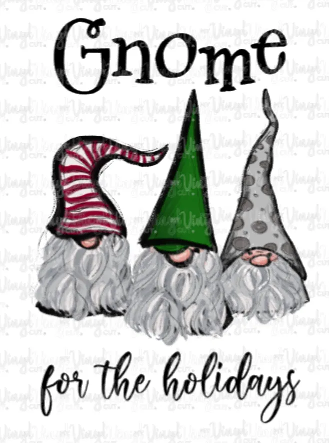 Sublimation Transfer Gnome for the Holidays