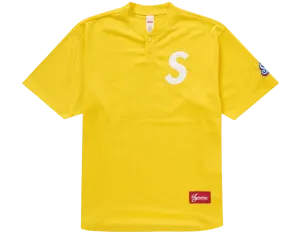 Supreme S Logo Baseball Henley Yellow