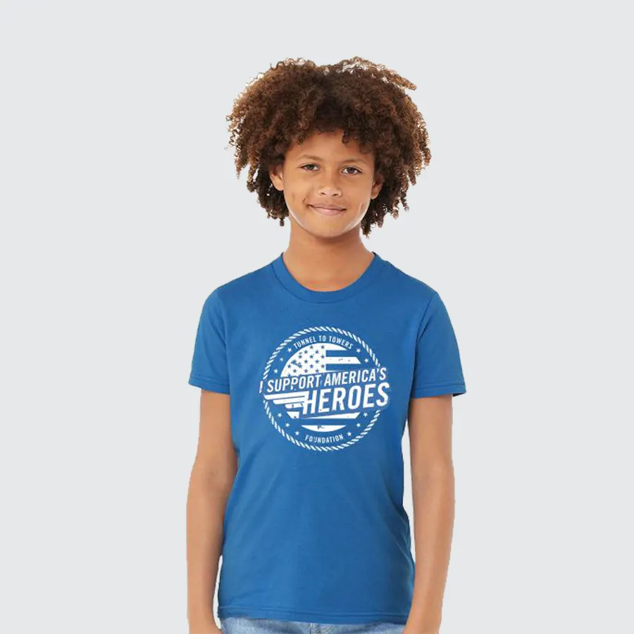 T2T Heroes Tee - YOUTH (Blue) - CLOSEOUT