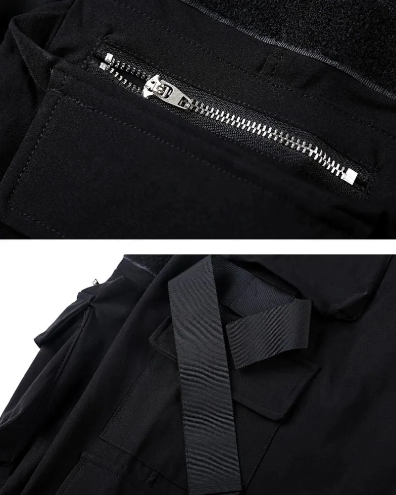 Techwear Black Multi-Pockets Women Cargo Pants