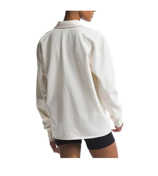 The North Face Women's Heritage Patch Rugby Shirt White Dune