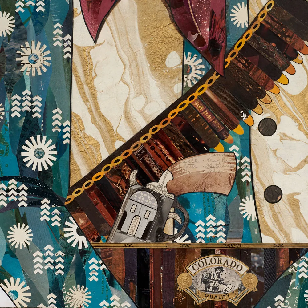 THE PROSPECTOR original paper collage