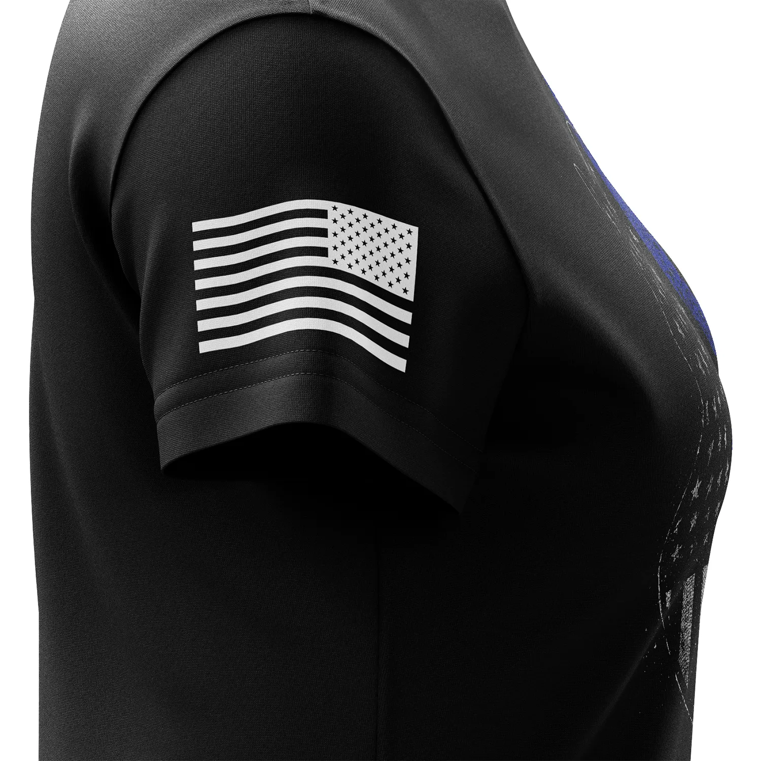Thin Blue Line Flag Women's Short Sleeve Shirt