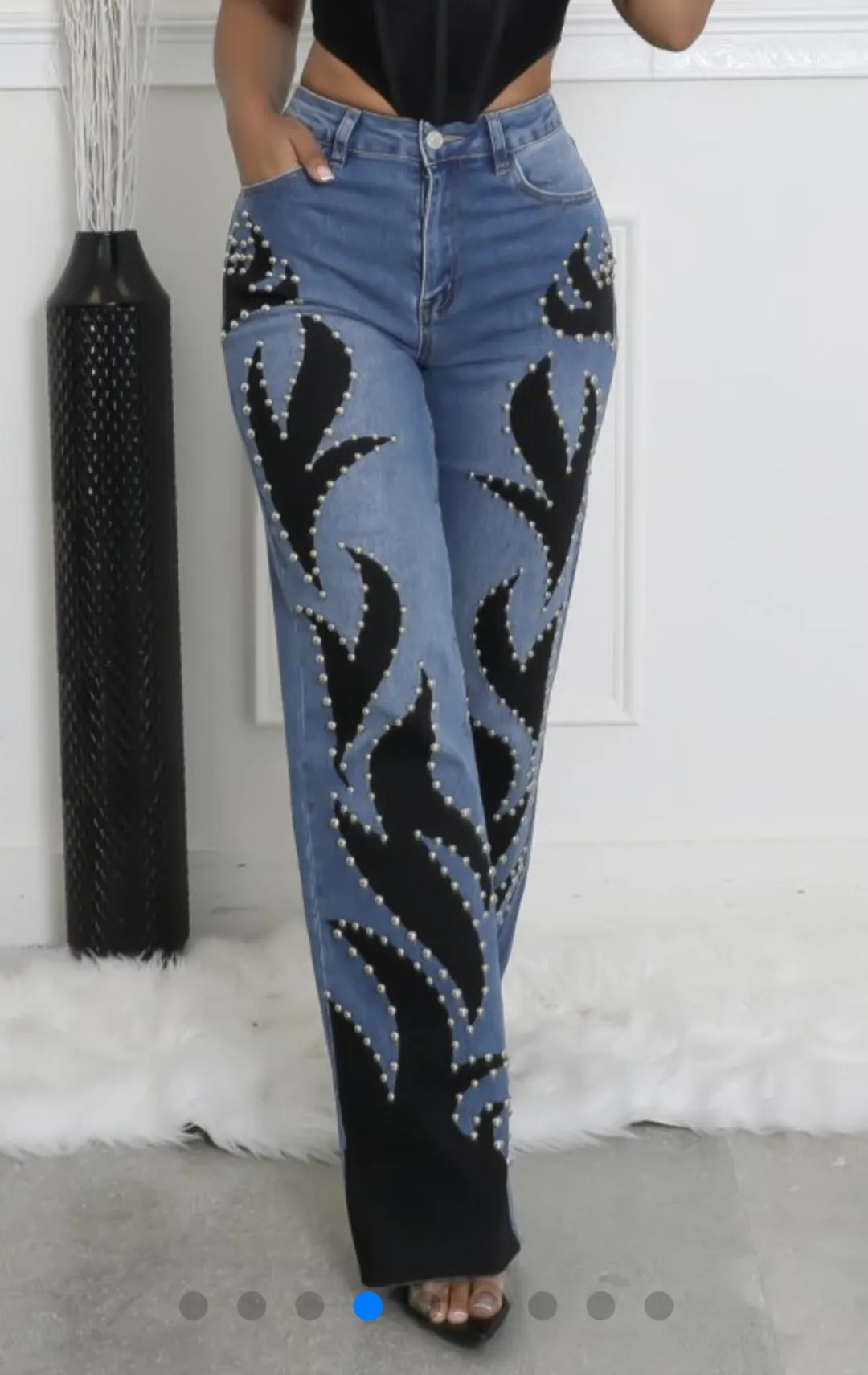Up In Flames High Waist Jeans