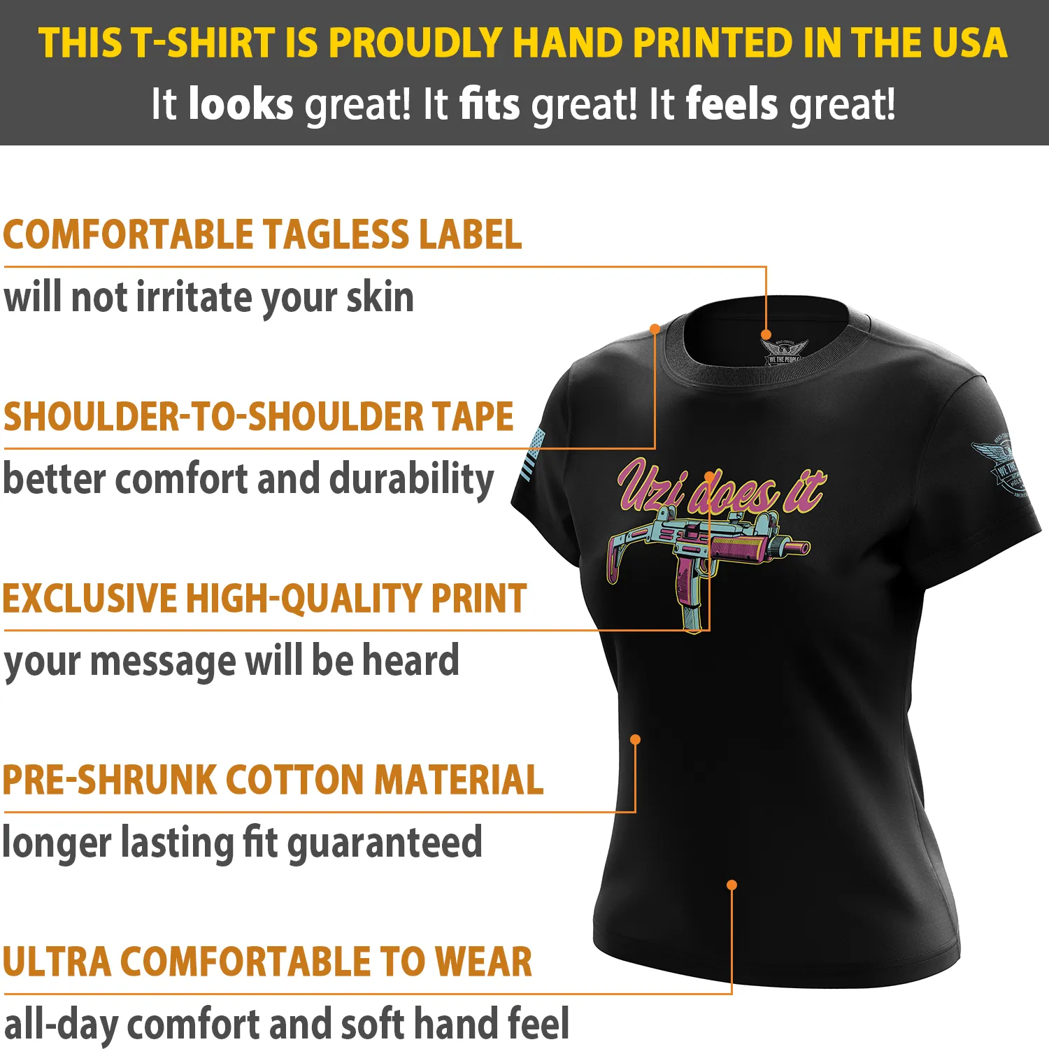 Uzi Does It Women's Short Sleeve Shirt