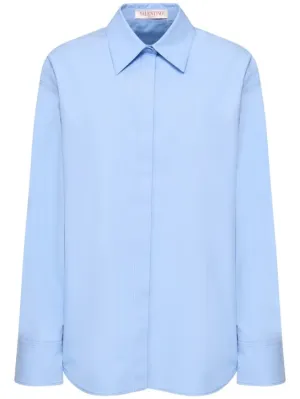 Valentino   Cotton poplin shirt 