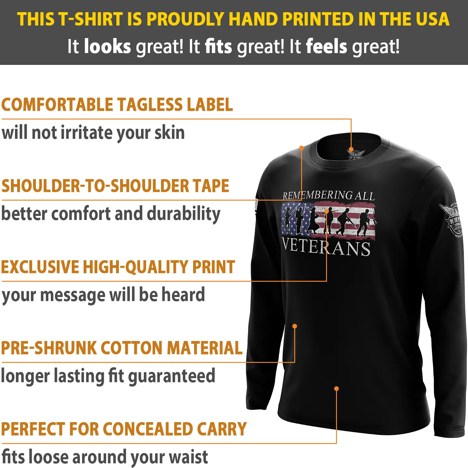 Veterans Remembered Long Sleeve Shirt