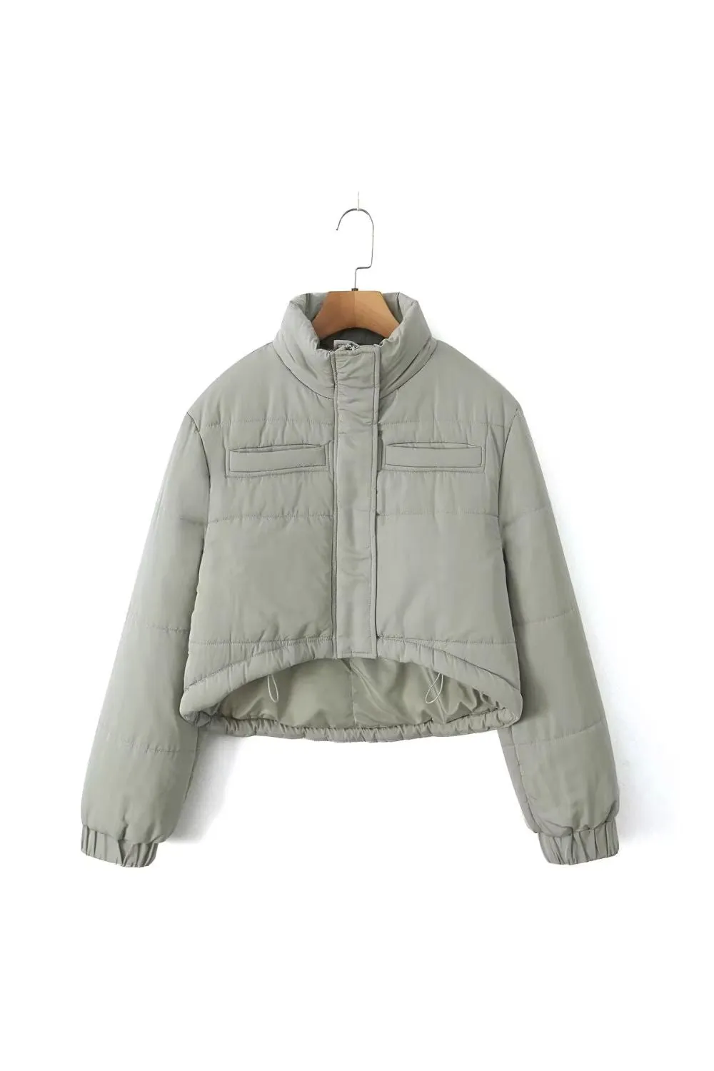 'Victoria' Front-Short, Back-Long Quilted Jacket